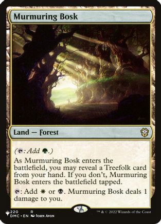 Murmuring Bosk (220) - The List