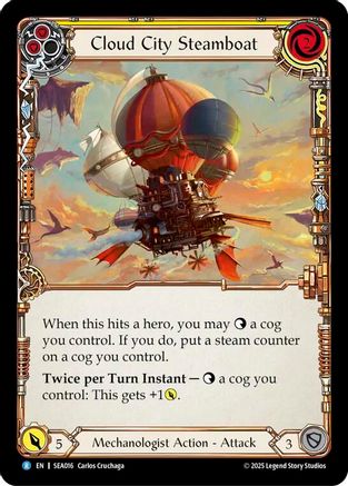 Cloud City Steamboat (Yellow) (SEA016) Rainbow Foil - High Seas