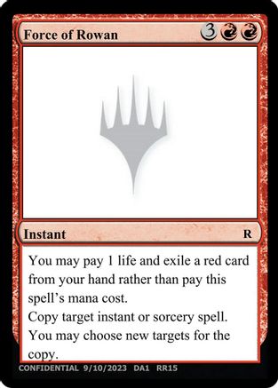 Force of Rowan - Un-Known Event Playtest Cards