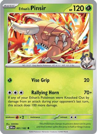 Ethan's Pinsir (1) Reverse Holofoil - Destined Rivals