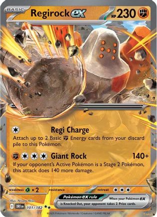 Regirock ex (101) Holofoil - Destined Rivals