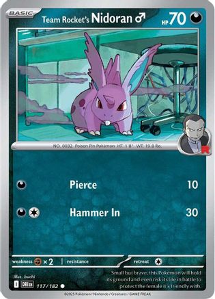 Team Rocket's Nidoran M (117) - Destined Rivals