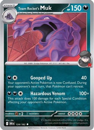 Team Rocket's Muk (124) Reverse Holofoil - Destined Rivals