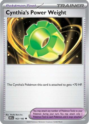 Cynthia's Power Weight (162) Reverse Holofoil - Destined Rivals