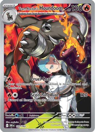 Team Rocket's Houndoom (191) Holofoil - Destined Rivals