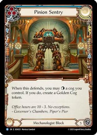 Pinion Sentry (SEA023) - High Seas