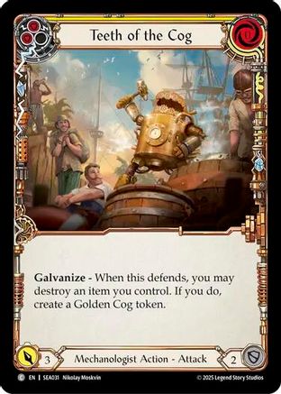 Teeth of the Cog (Yellow) (SEA031) Rainbow Foil - High Seas