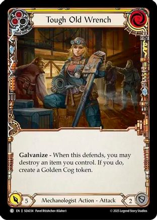 Tough Old Wrench (Yellow) (SEA034) Rainbow Foil - High Seas