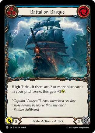 Battalion Barque (Blue) (SEA154) Rainbow Foil - High Seas