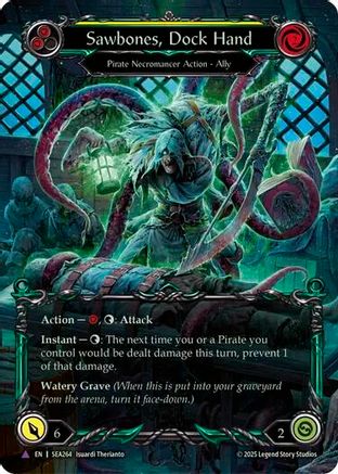 Sawbones, Dock Hand (SEA264) Cold Foil - High Seas