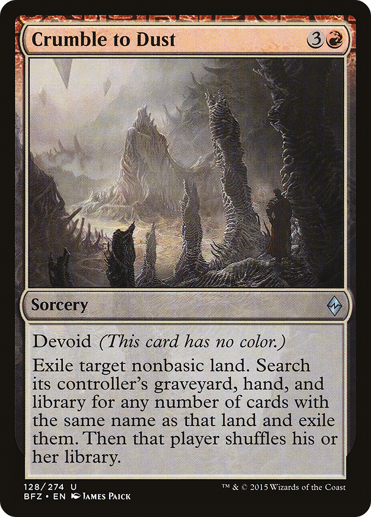 Crumble to Dust (128) - Battle for Zendikar