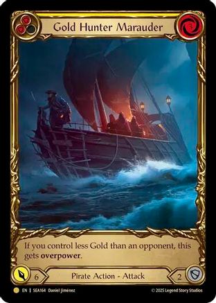 Gold Hunter Marauder (Treasure) (SEA164) Cold Foil - High Seas
