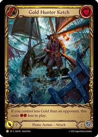 Gold Hunter Ketch (SEA165) Cold Foil - High Seas