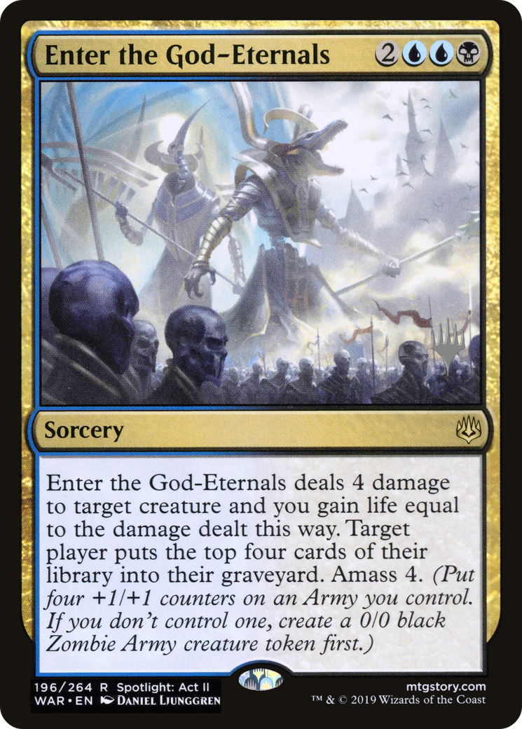 Enter the God-Eternals (196p) - War of the Spark Promos