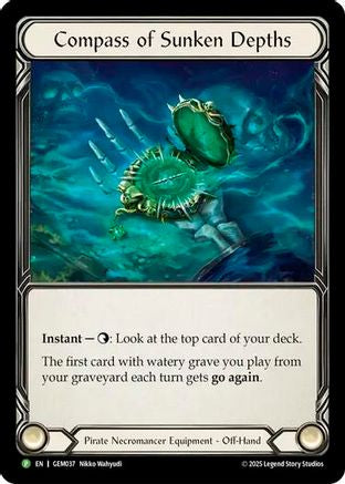 Compass of Sunken Depths (GEM037) Cold Foil - GEM Pack 2