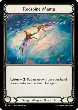Redspine Manta (GEM039) Cold Foil - GEM Pack 2