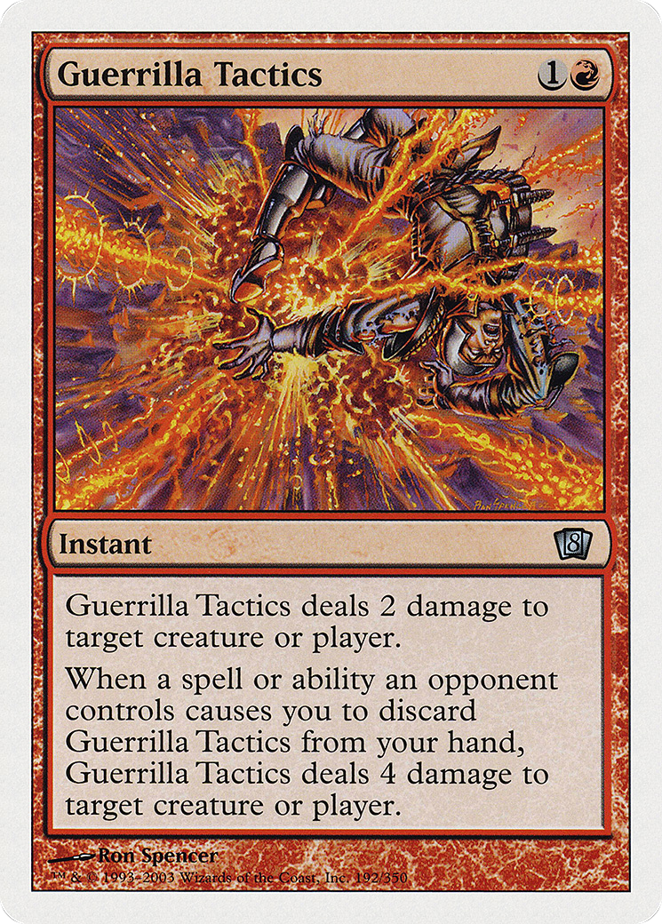 Guerrilla Tactics (192) Foil - Eighth Edition