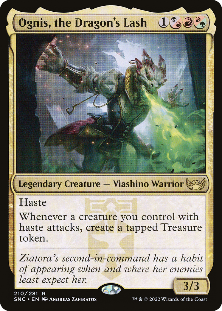 Ognis, the Dragon's Lash (210) Foil - Streets of New Capenna