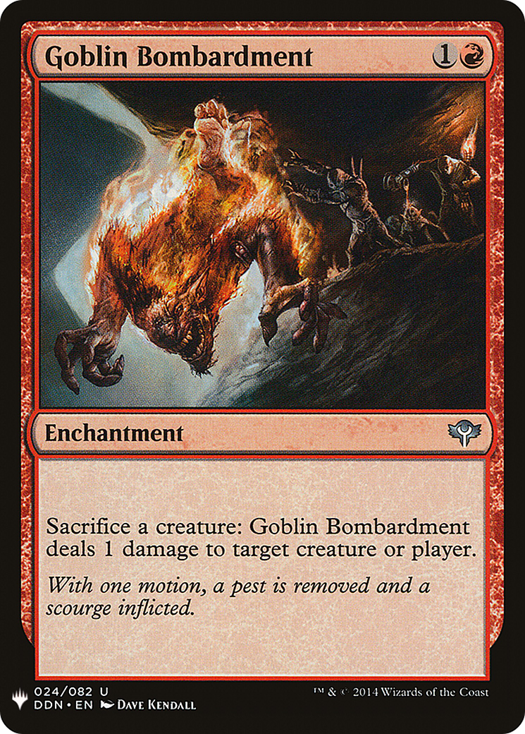 Goblin Bombardment (DDN-24) - The List