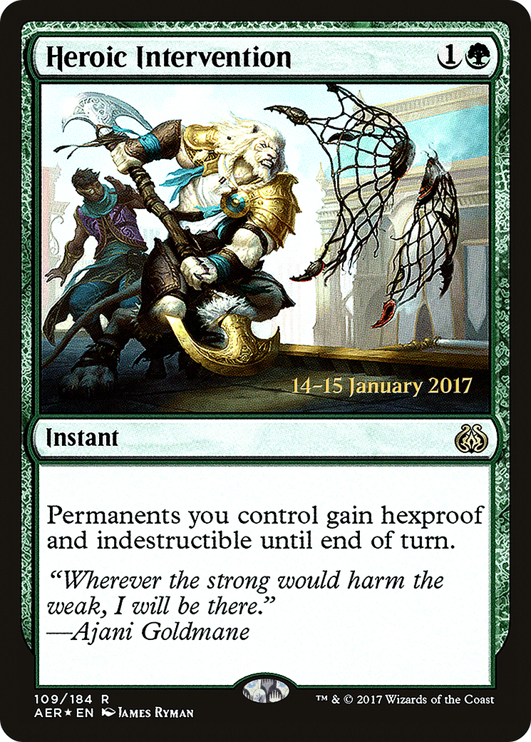 Heroic Intervention (109s) Foil - Aether Revolt Promos