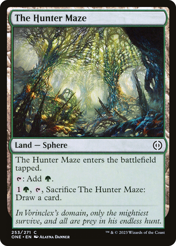 The Hunter Maze (253) Foil - Phyrexia: All Will Be One