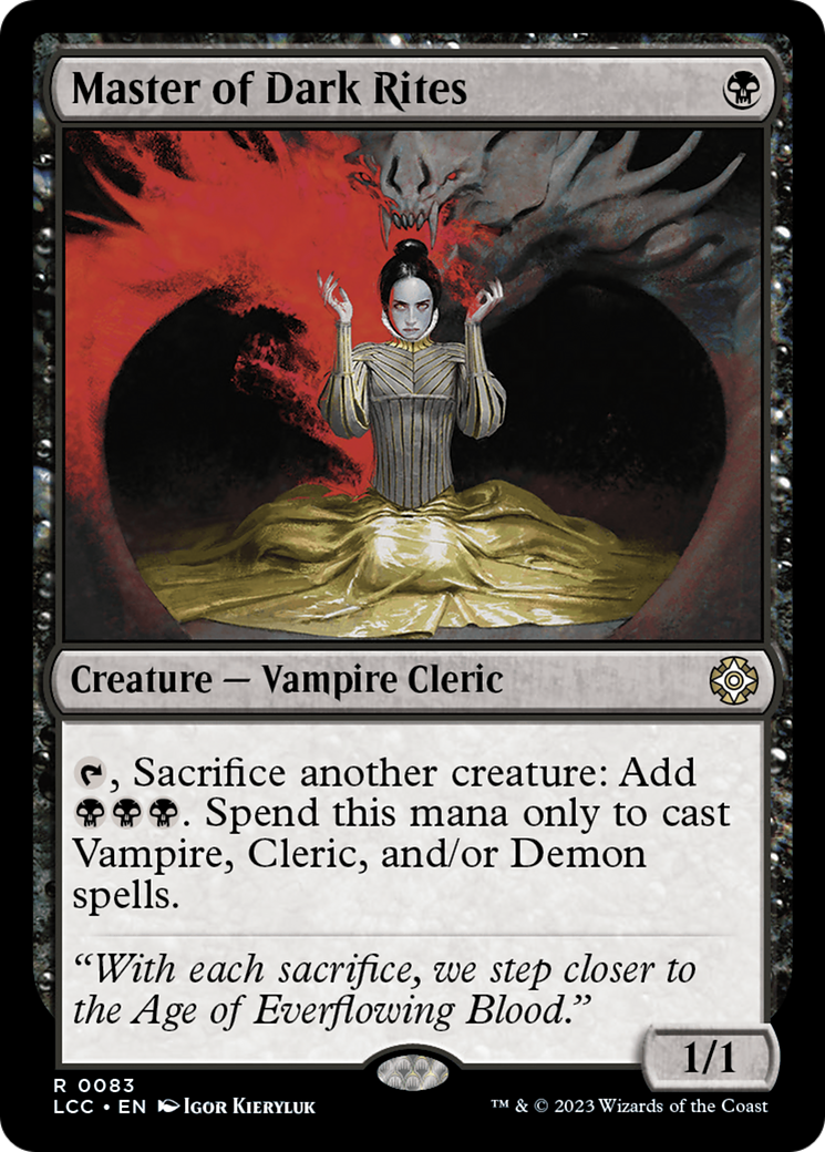 Master of Dark Rites (083) - The Lost Caverns of Ixalan Commander