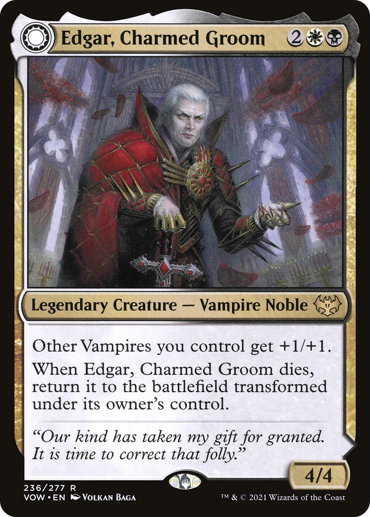 Edgar, Charmed Groom (236) Foil - Innistrad: Crimson Vow