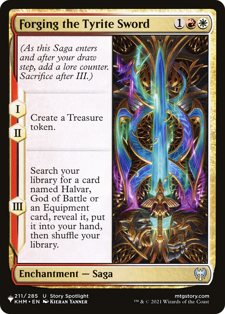 Forging the Tyrite Sword (KHM-211) - The List