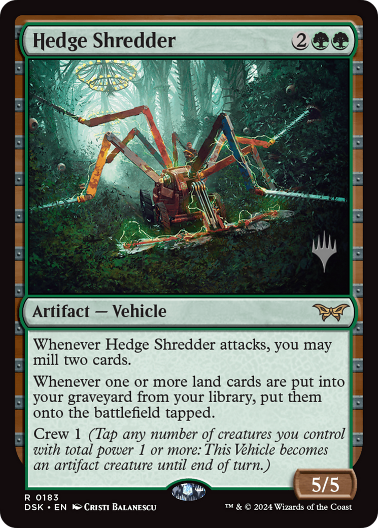 Hedge Shredder (183) - Duskmourn: House of Horror Promos