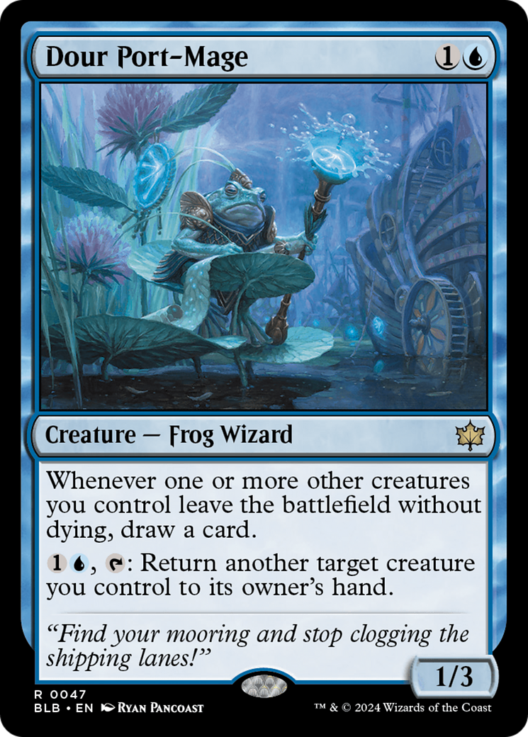 Dour Port-Mage (047) Foil - Bloomburrow