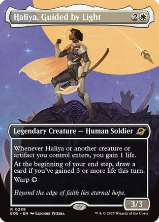 Haliya, Guided by Light (Borderless) (289) Foil - Edge of Eternities