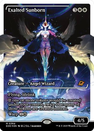 Exalted Sunborn (Showcase) (384) Fracture Foil - Edge of Eternities