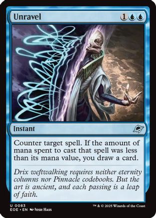 Unravel (083) Foil - Edge of Eternities