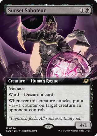 Sunset Saboteur (Extended Art) (334) Foil - Edge of Eternities
