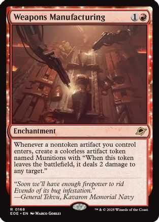 Weapons Manufacturing (168) Foil - Edge of Eternities