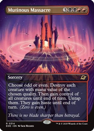 Mutinous Massacre (Borderless) (314) Foil - Edge of Eternities