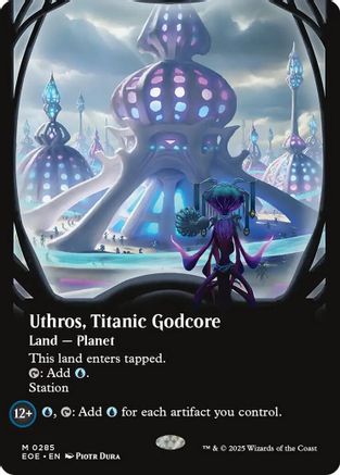 Uthros, Titanic Godcore (Borderless) (285) Foil - Edge of Eternities