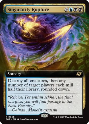 Singularity Rupture (Extended Art) (350) Foil - Edge of Eternities