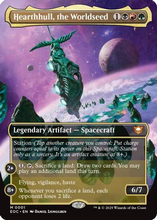 Hearthhull, the Worldseed (Borderless) (001) Foil - Commander: Edge of Eternities