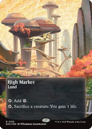 High Market (Borderless) (153) Galaxy Foil - Edge of Eternities: Stellar Sights