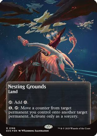 Nesting Grounds (Borderless) (166) Galaxy Foil - Edge of Eternities: Stellar Sights