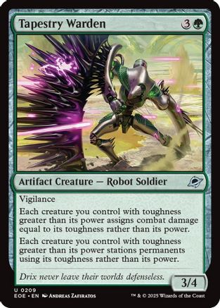 Tapestry Warden (209) Foil - Edge of Eternities
