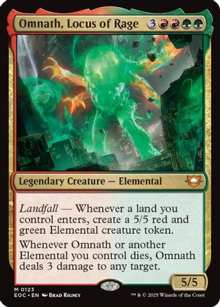 Omnath, Locus of Rage (123) - Commander: Edge of Eternities