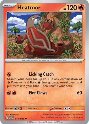 Heatmor (19) Reverse Holofoil - White Flare
