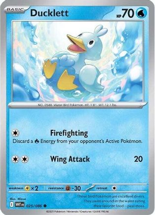 Ducklett (25) Reverse Holofoil - White Flare