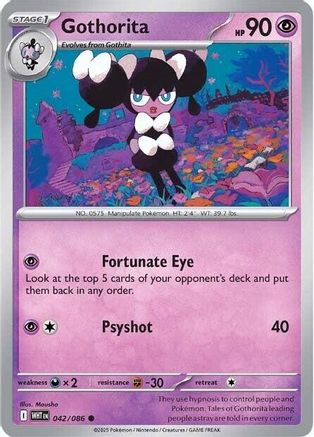 Gothorita (42) Reverse Holofoil - White Flare
