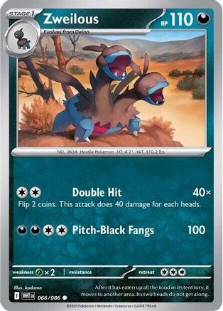 Zweilous (66) Reverse Holofoil - White Flare
