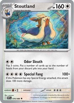 Stoutland (76) Reverse Holofoil - White Flare