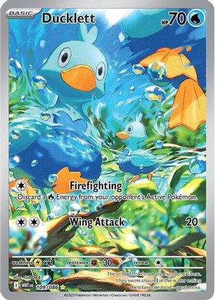Ducklett - 109/086 (109) Holofoil - SV White Flare