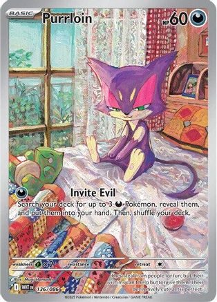Purrloin (136) Holofoil - White Flare